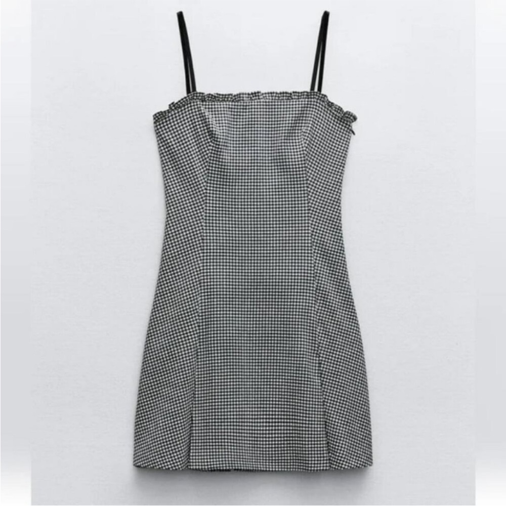 Zara Gingham Mini Dress